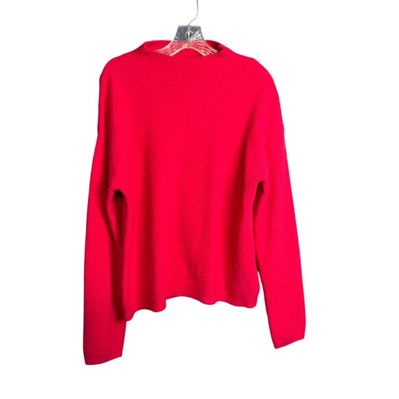 Stitches + Stripes Womens Hot Pink Waffle Knit Sweater XL - Picture 10 of 10